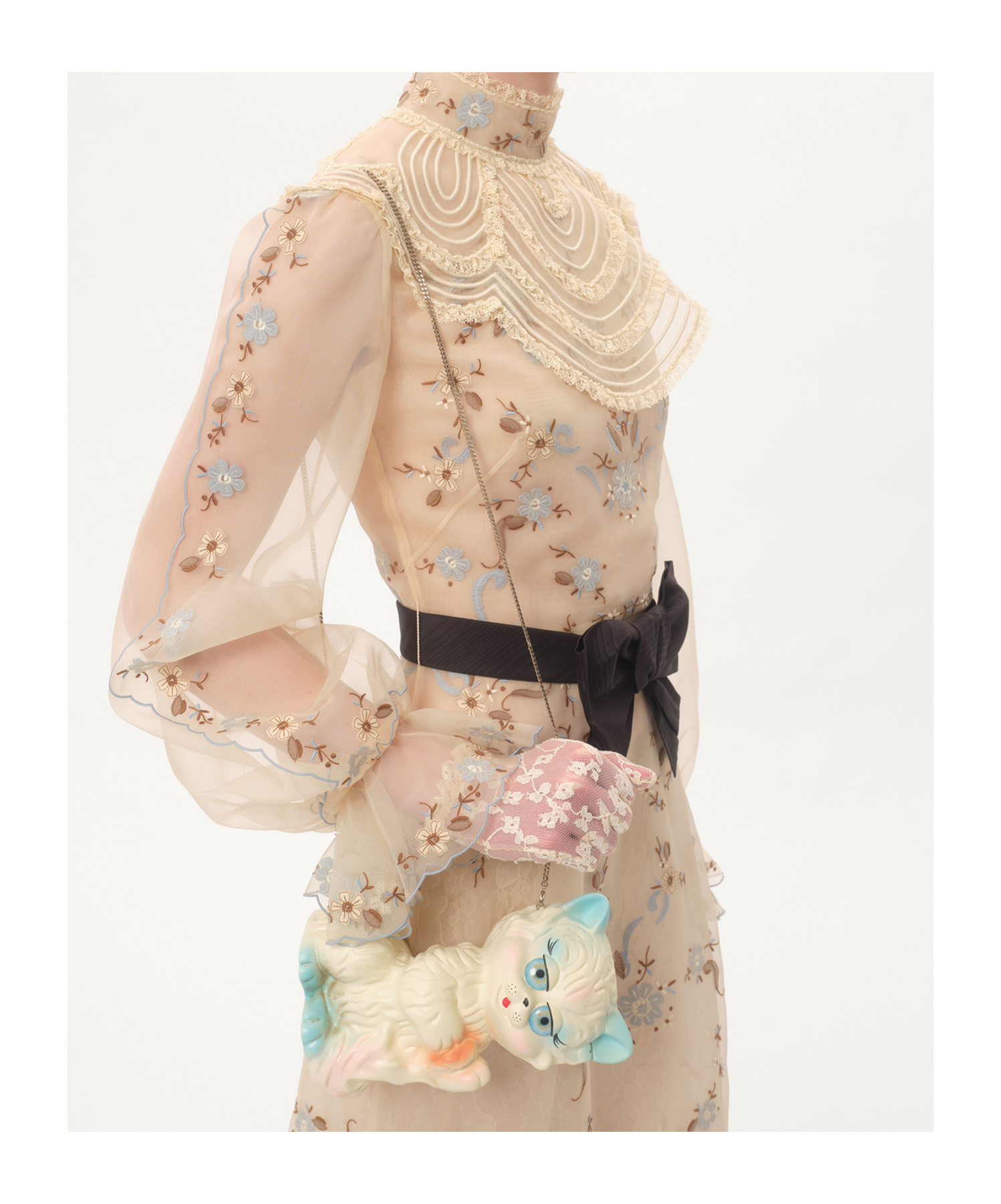 Valentino Chain Crossbody Bag In Multi-color