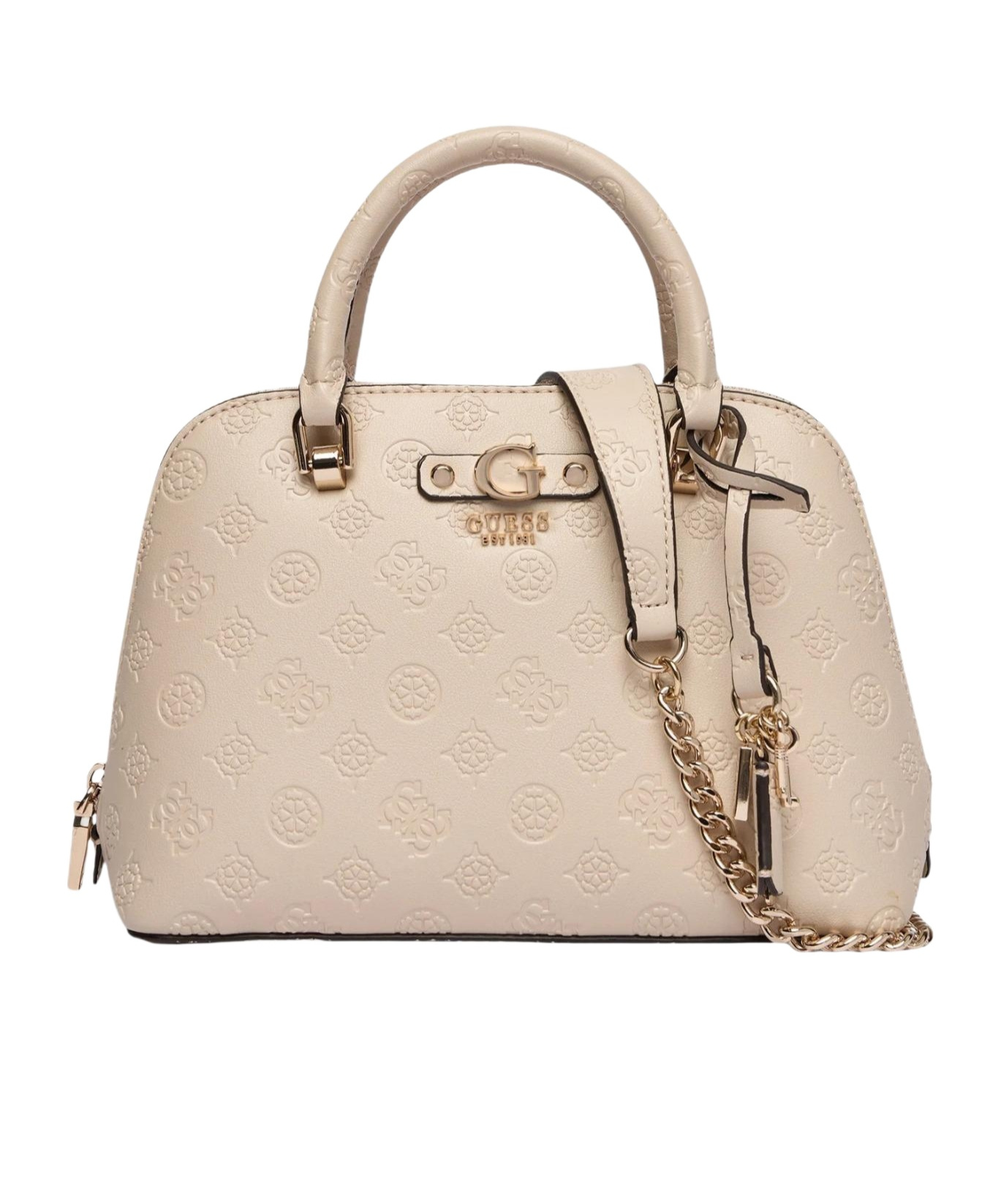 Guess Dita Embossed-logo Tote Bag In Pink