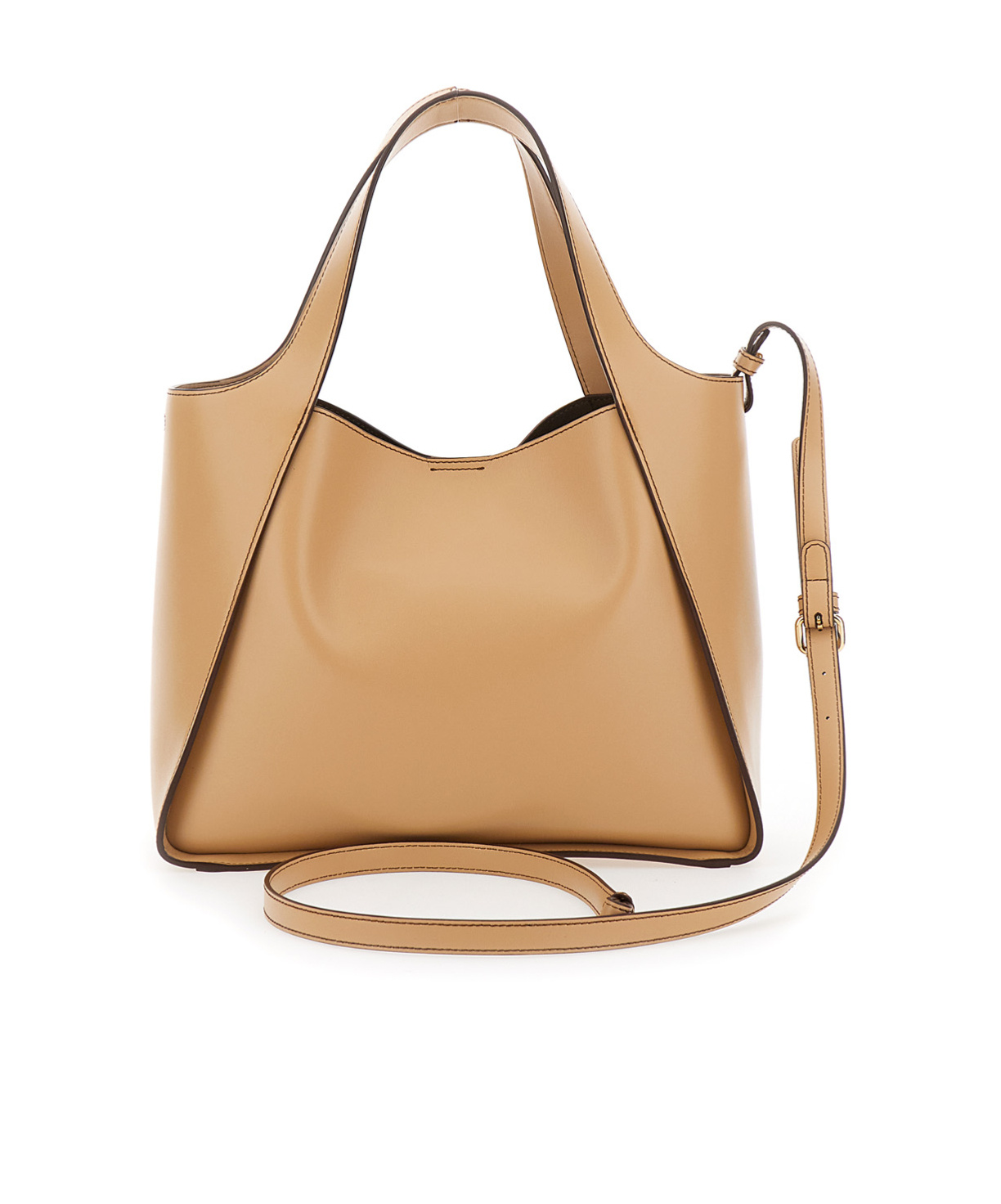 Stella Mccartney Stella Logo Top Handle Bag In Nude