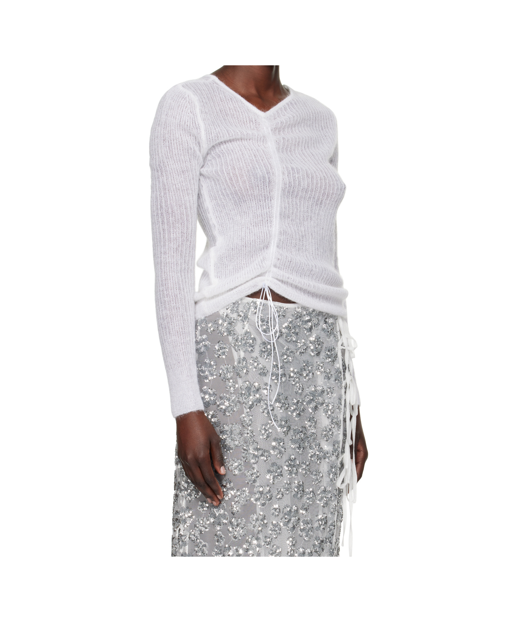 Cecilie Bahnsen White Ussi Sweater