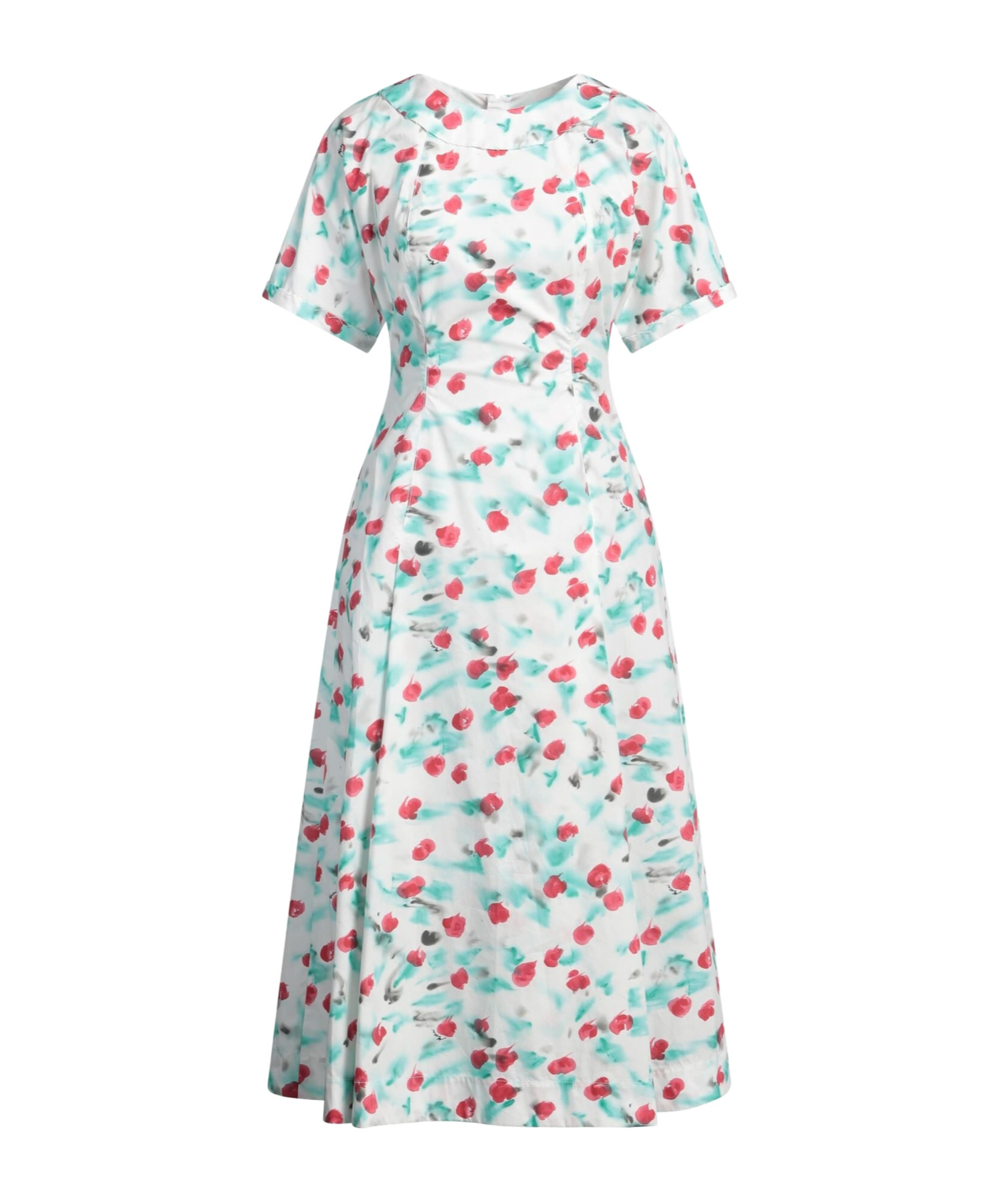 Marni Short Sleeve Dress In White