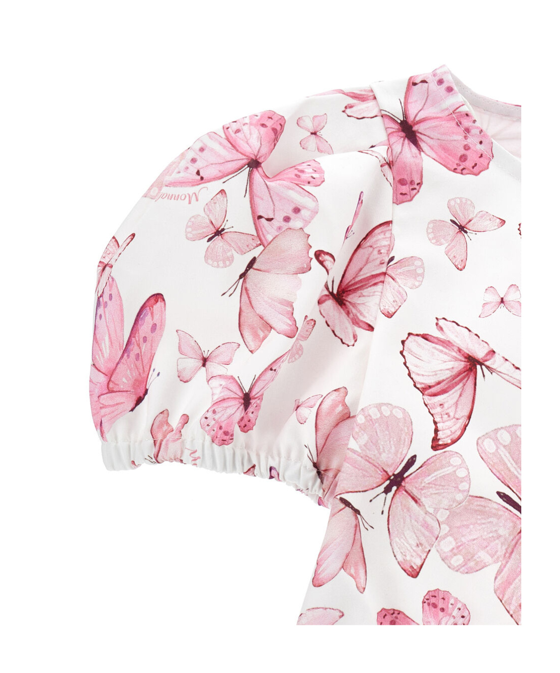 Monnalisa Butterfly-print Blouse In White
