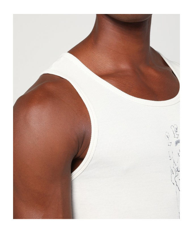 Enfants Riches Deprimes Bad Professor White Vintage-effect Tank Top In Neutral