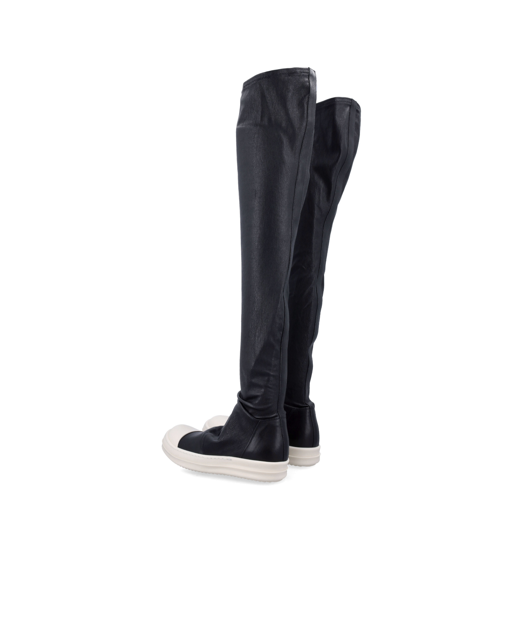 Rick Owens Round-head Boots In Black