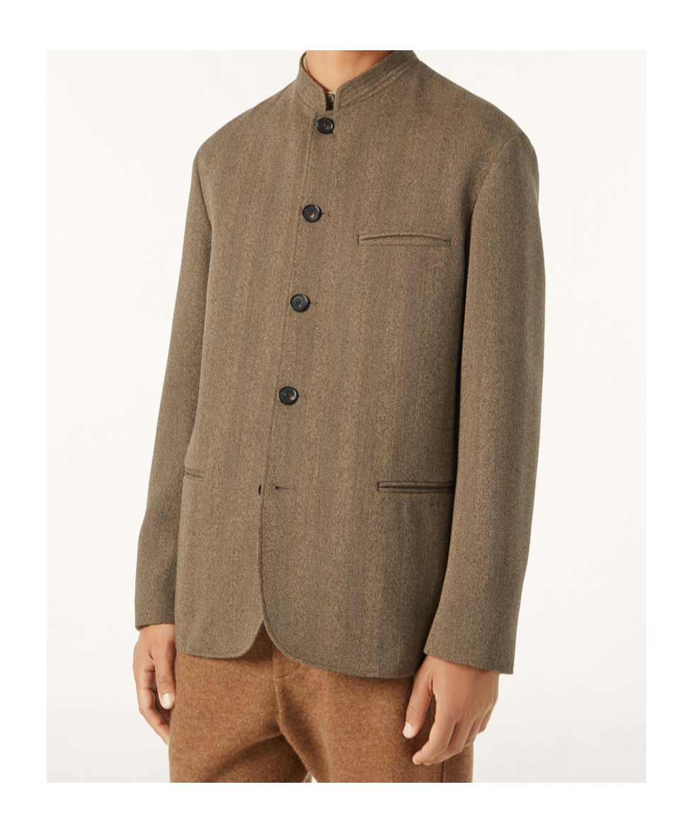 Loro Piana Vienna Long-sleeved Casual Jacket In Brown