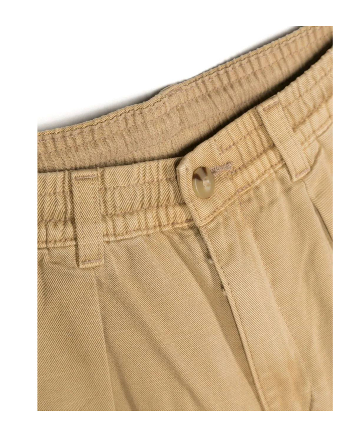Polo Ralph Lauren Straight-leg Cotton Trousers In Nude