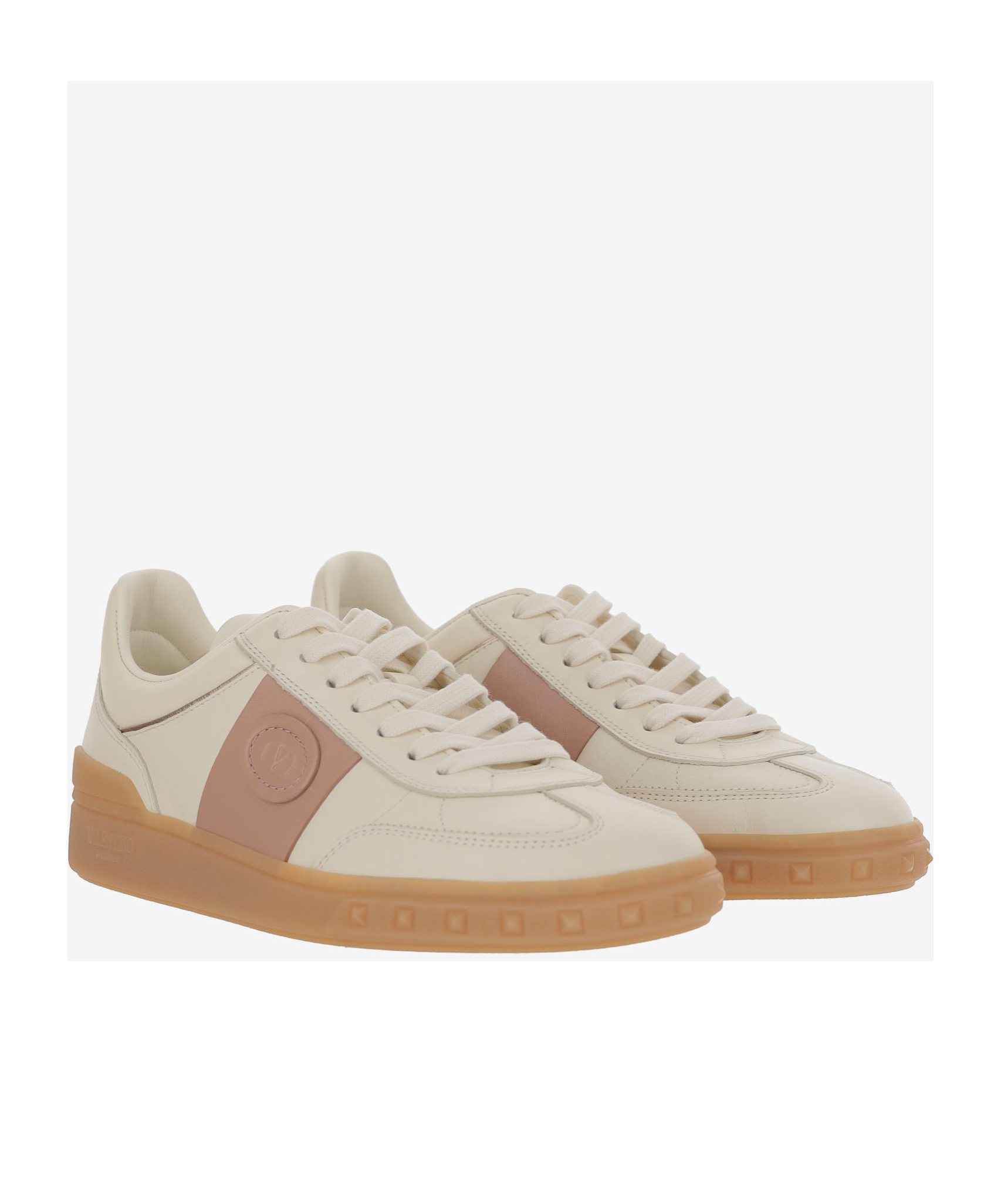 Shop Valentino Upvillage Crosta Sneakers In Nude