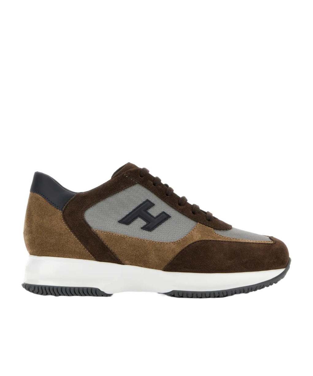 Hogan Interactive Sneakers In Brown