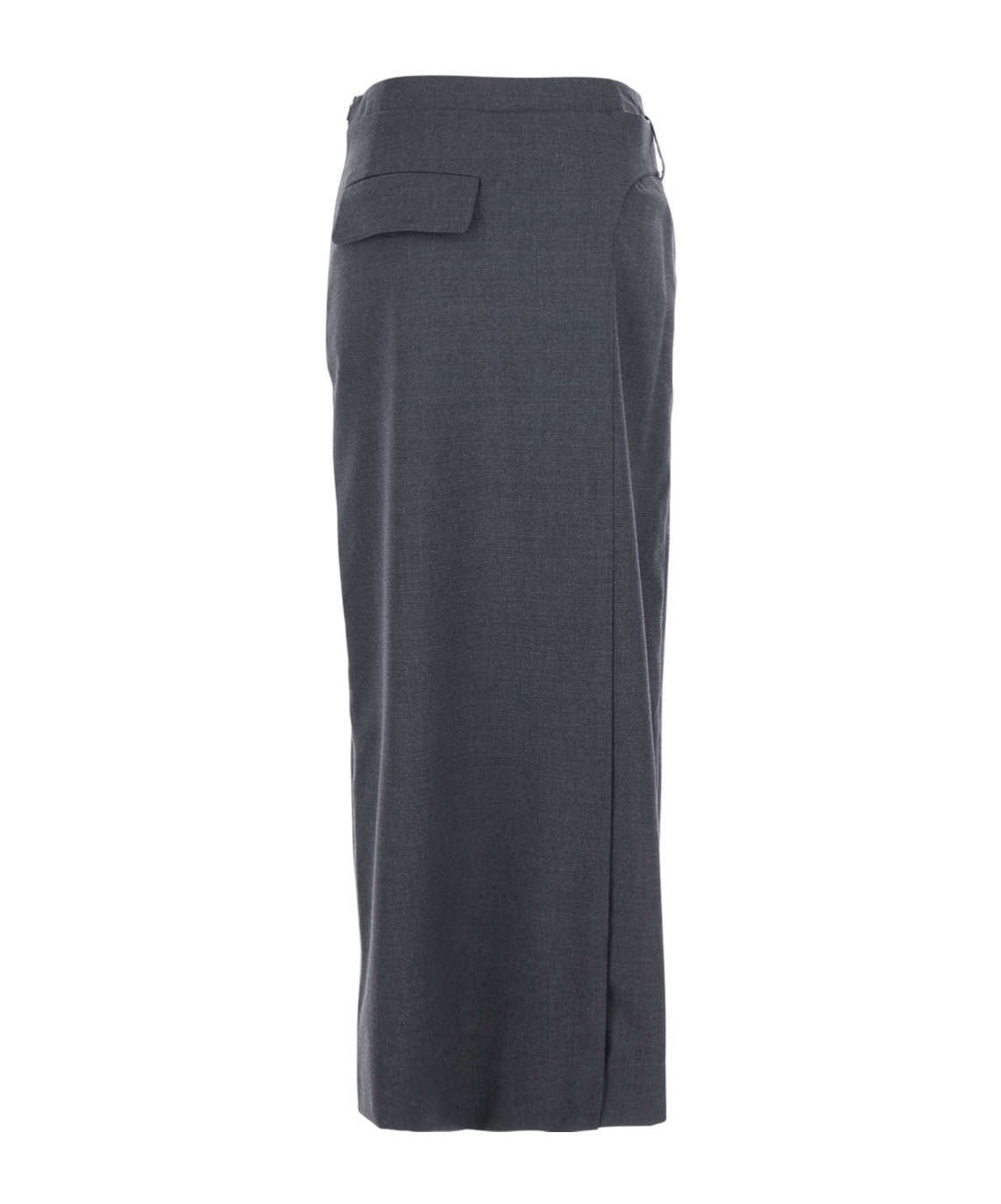 Low Classic Belted Maxi Skirts In Gray