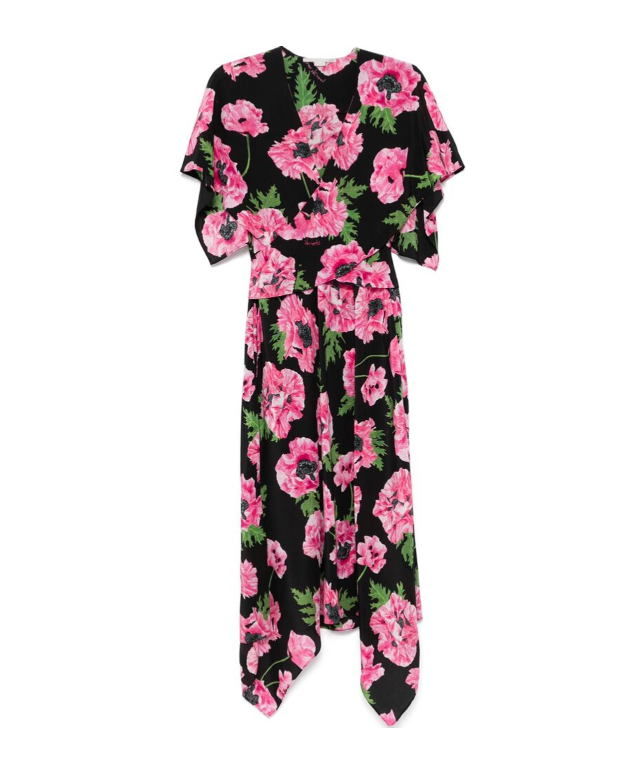 Stella Mccartney Short Sleeve Dress In Black