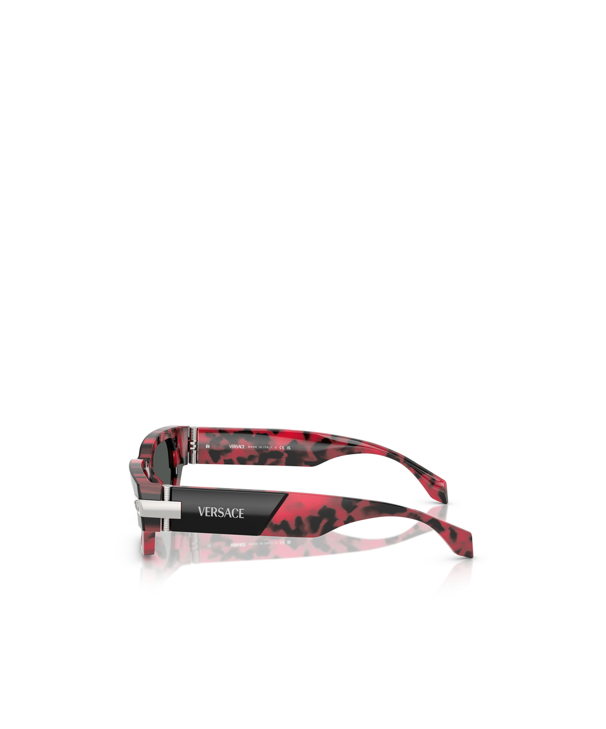 Versace Eyewear Rectangle-frame Sunglasses In Black