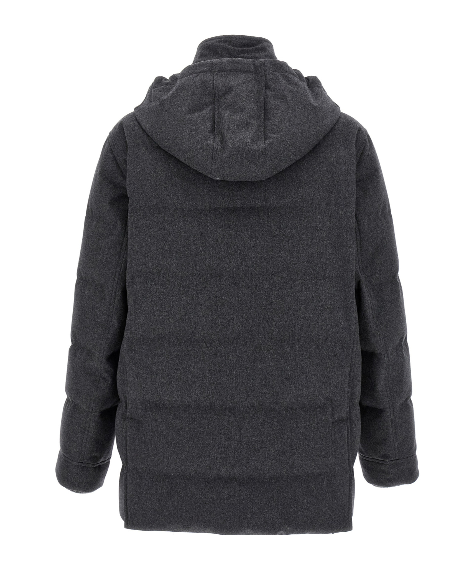 Brunello Cucinelli Long Sleeve Cotton Coat In Black