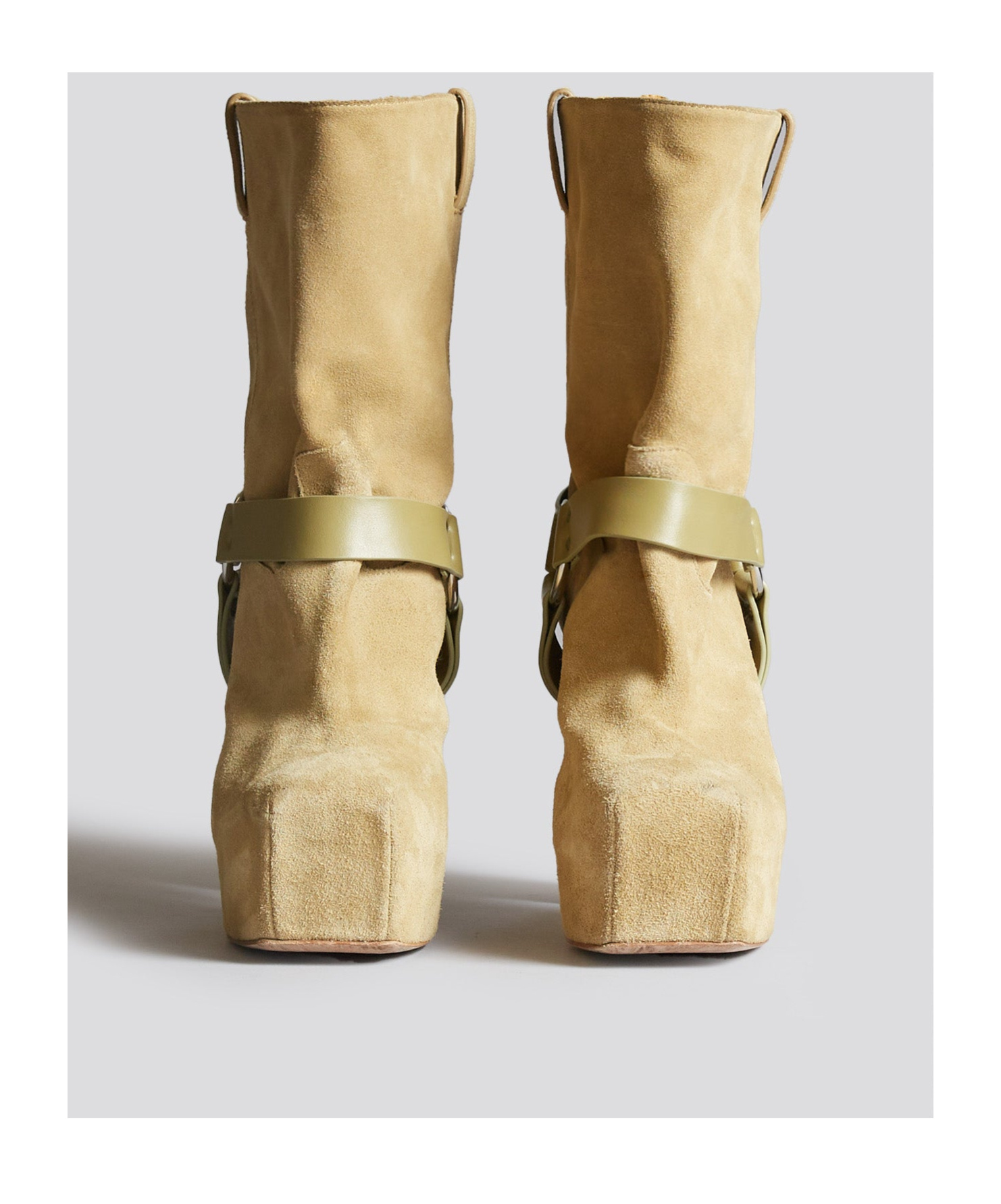 R13 Sid High Heel Ankle Boots In Nude