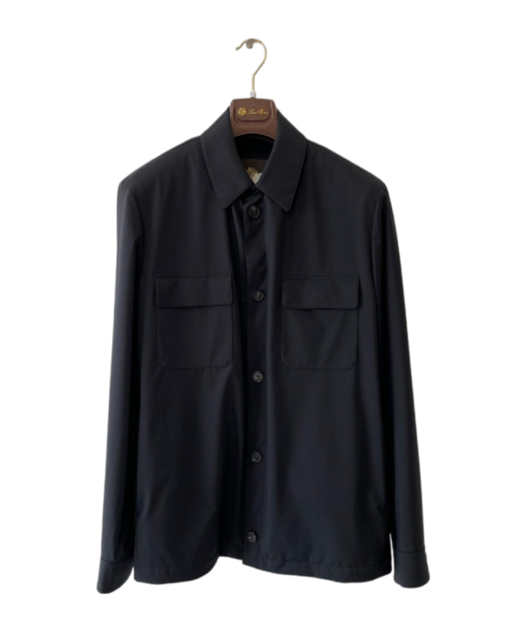 Loro Piana Long Sleeve Casual Jacket In Black