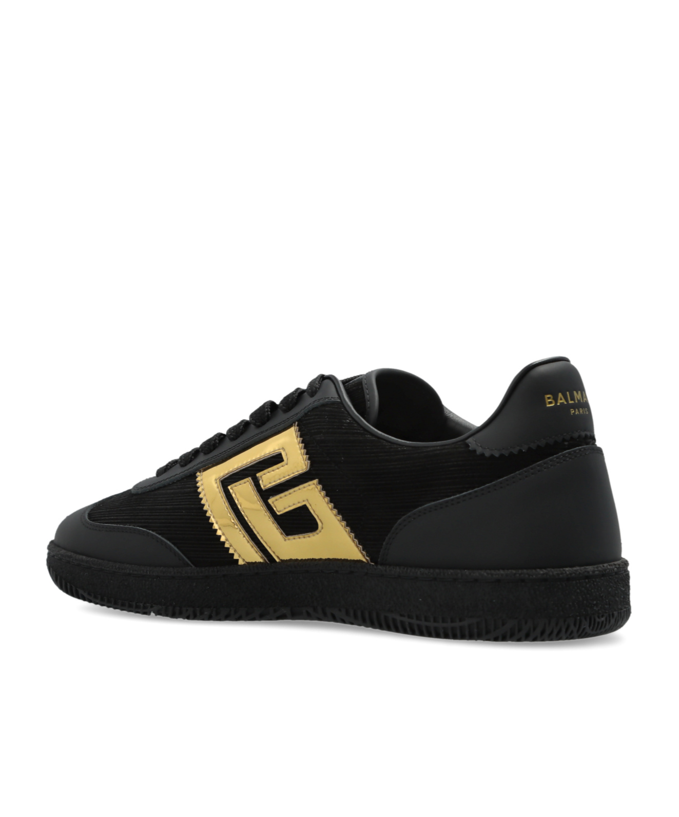 Balmain Swan Low-top Sneakers In Black