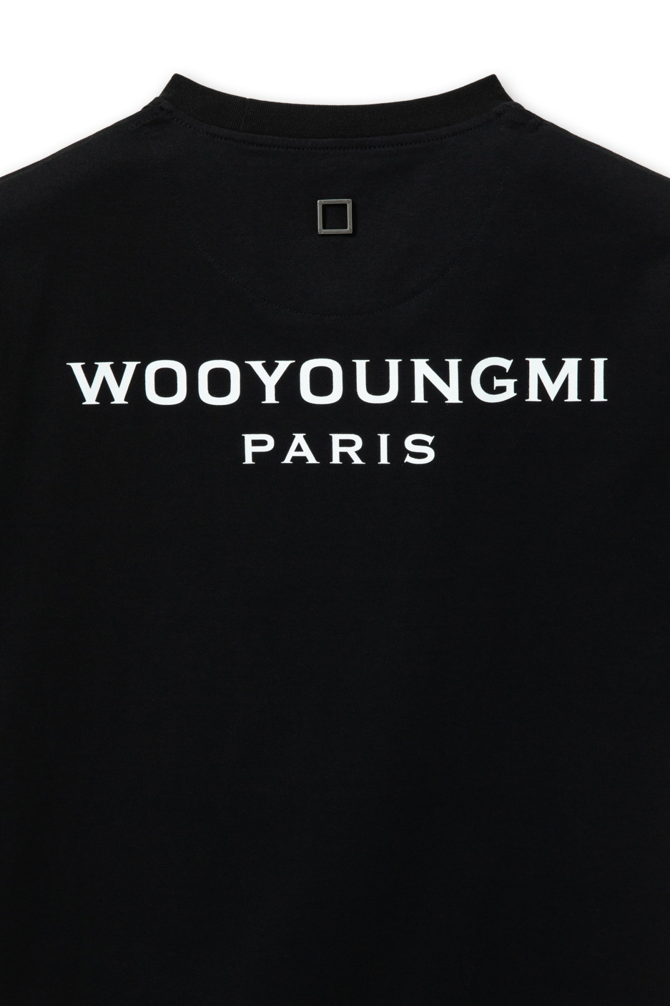 Wooyoungmi Black Cotton Overfit T-shirt In Black