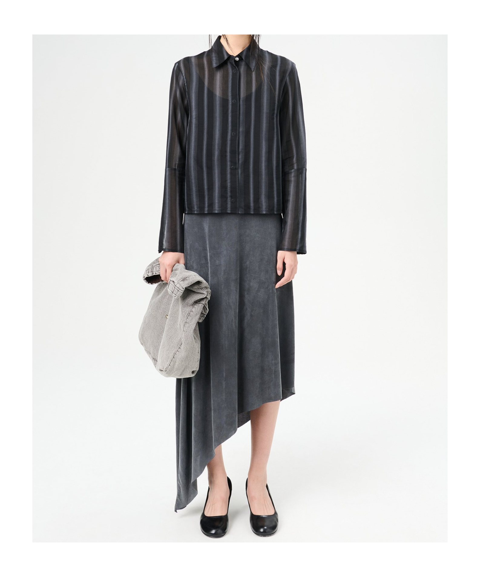 Shop Our Legacy Striped Shirt In Black
