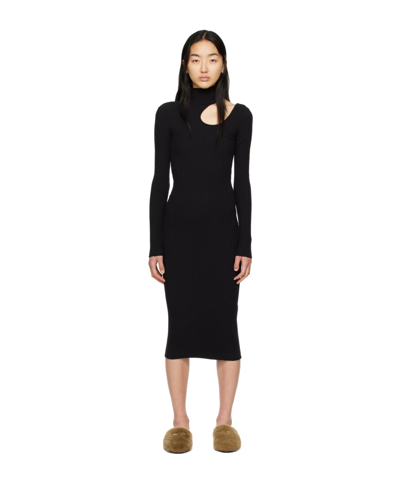 ANINE BING VICTORIA CUT-OUT DETAIL DRESS
