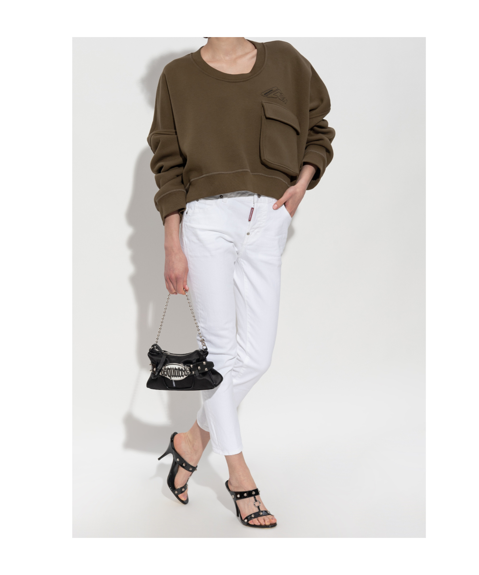 Dsquared2 Pocket-detail Cropped Sweatshirt