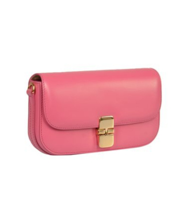 Shop Apc A.p.c. Chain-linked Shoulder Bag In Pink