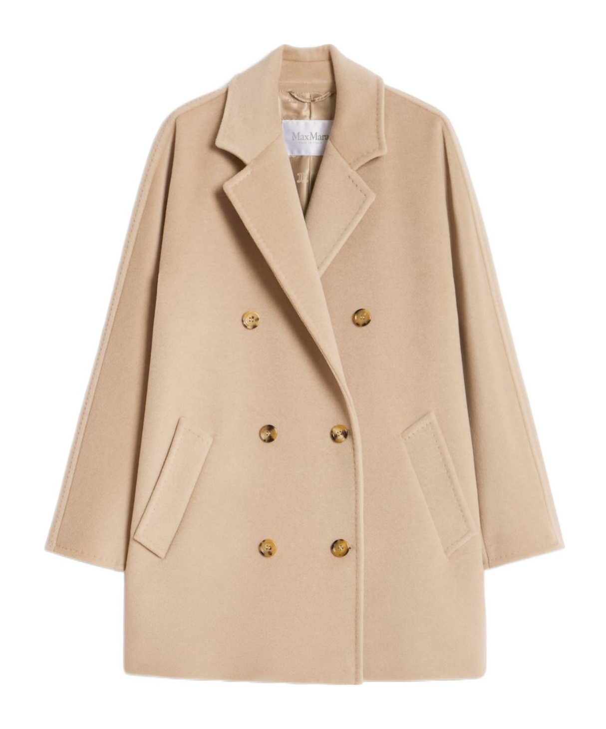 Max Mara Rebus 101801 Icon Wool And Cashmere Coat In Neutral