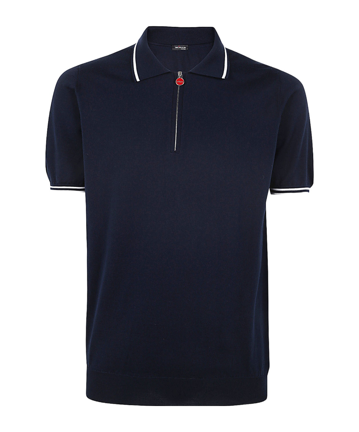 Shop Kiton Short-sleeved Polo Shirt In Black