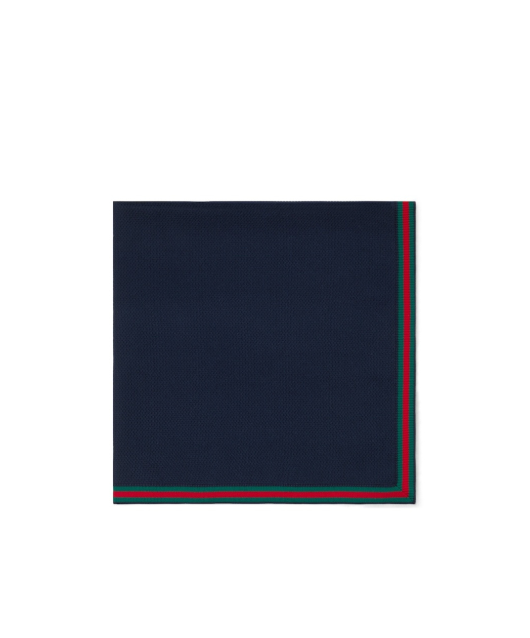 Gucci Baby Cotton Blanket With Web In Blue