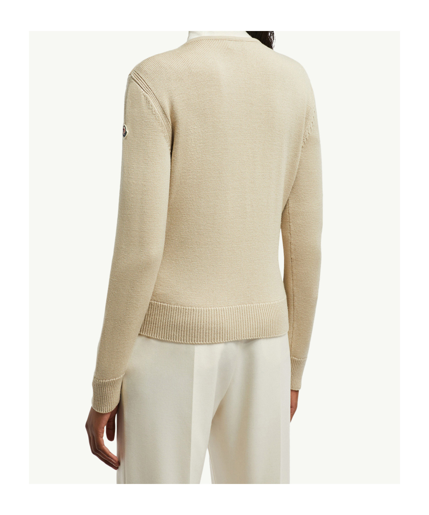 Moncler Padded Wool Cardigan In Multi
