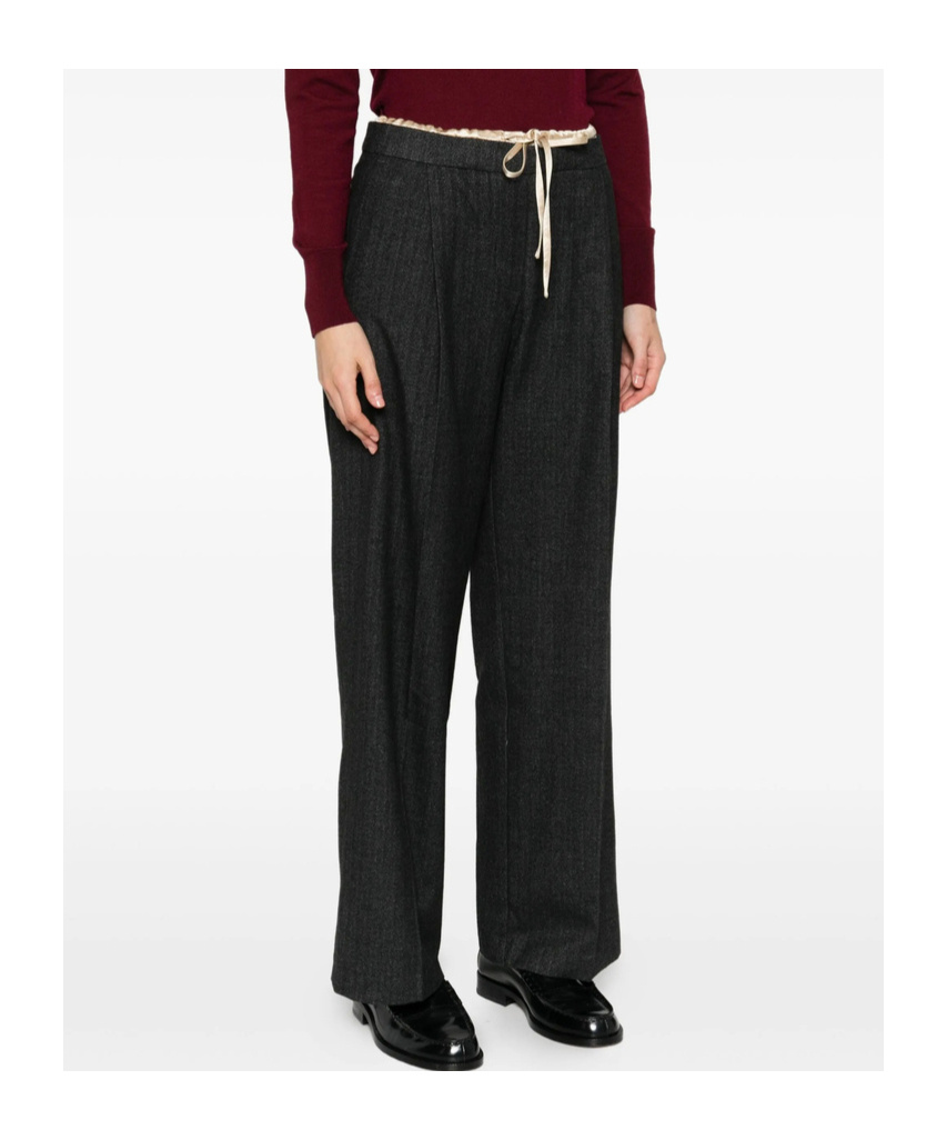 Bellerose Drawstring-waist Trousers In Black