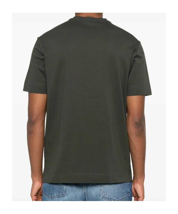 Emporio Armani Cotton T Shirts In Green