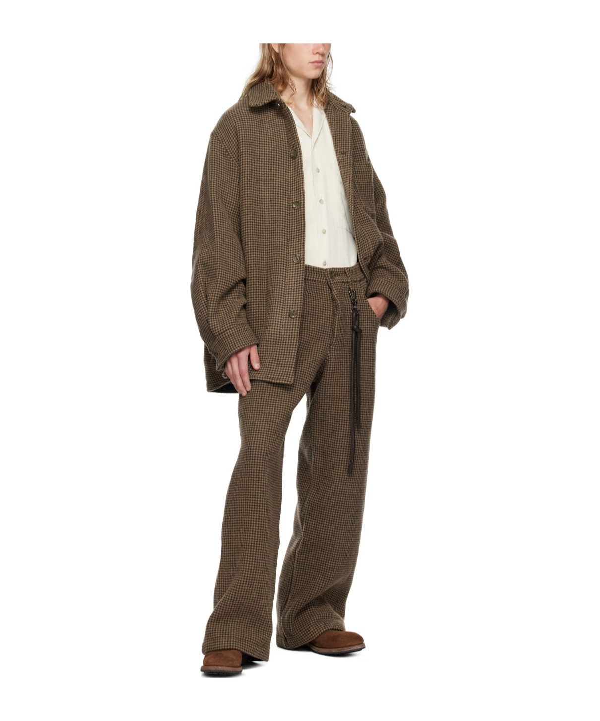SONG FOR THE MUTE BELT-LOOP CASUAL PANTS