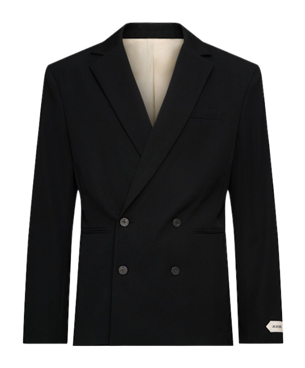 Jacquemus Double-breasted Jacket Featuring Shoulder Pads