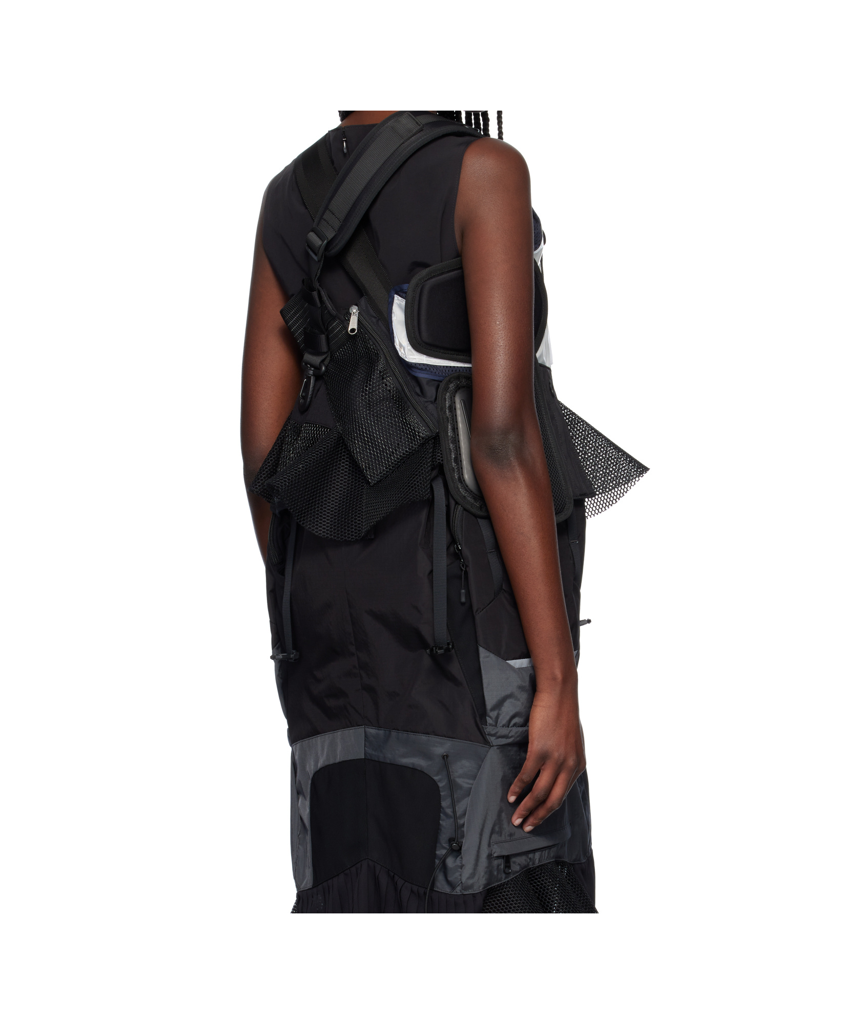 Junya Watanabe Black Komine Protector Paneled Vest In Black