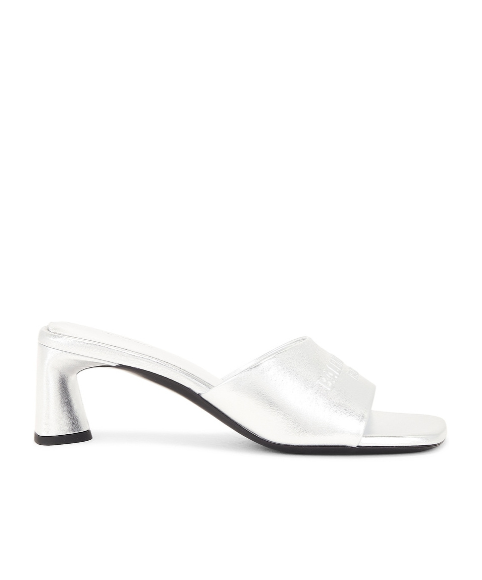 Balenciaga Wearing High-heeled Sandals In White