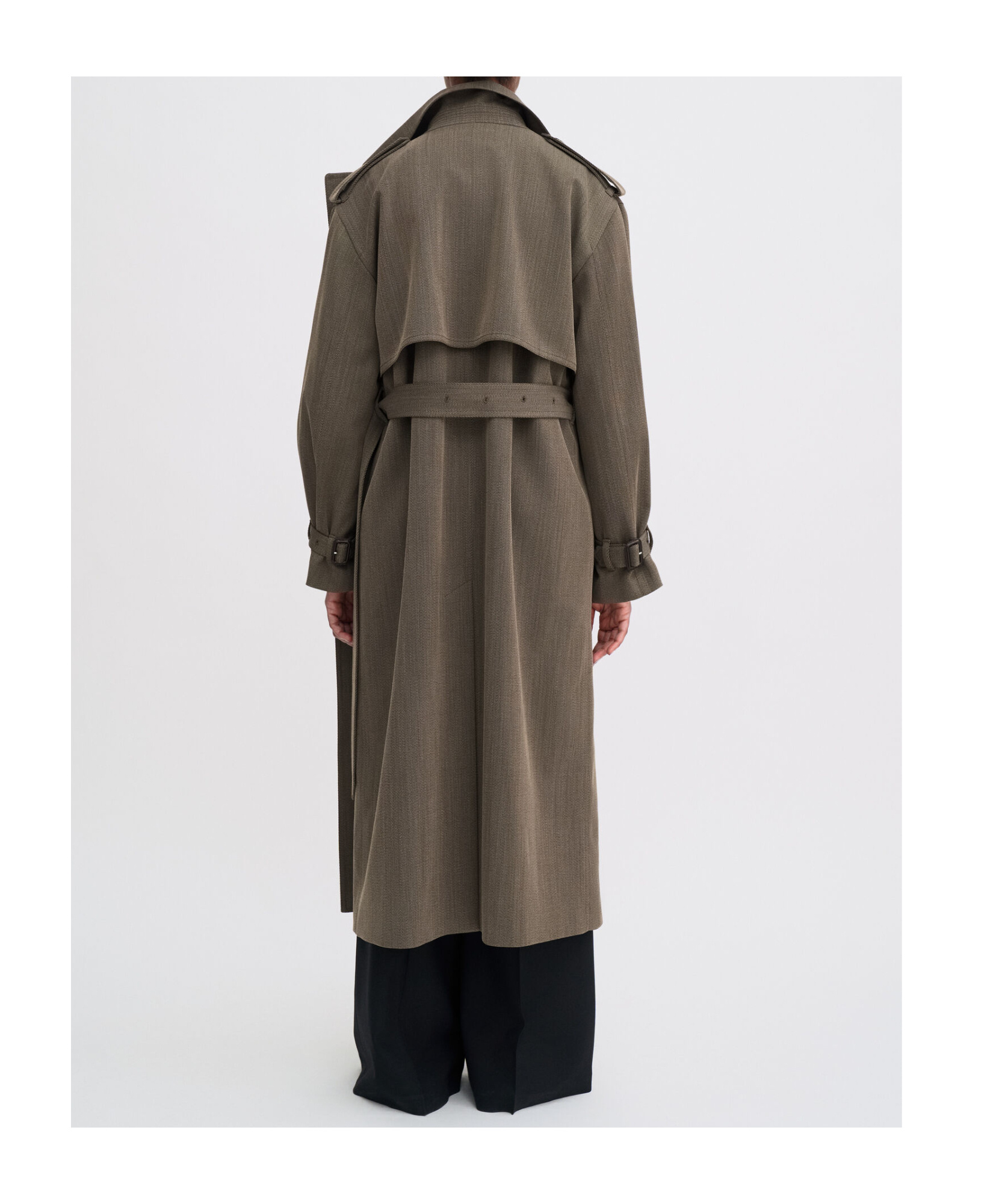 Filippa K Filippa Julia Oversized Trench Coat In Brown