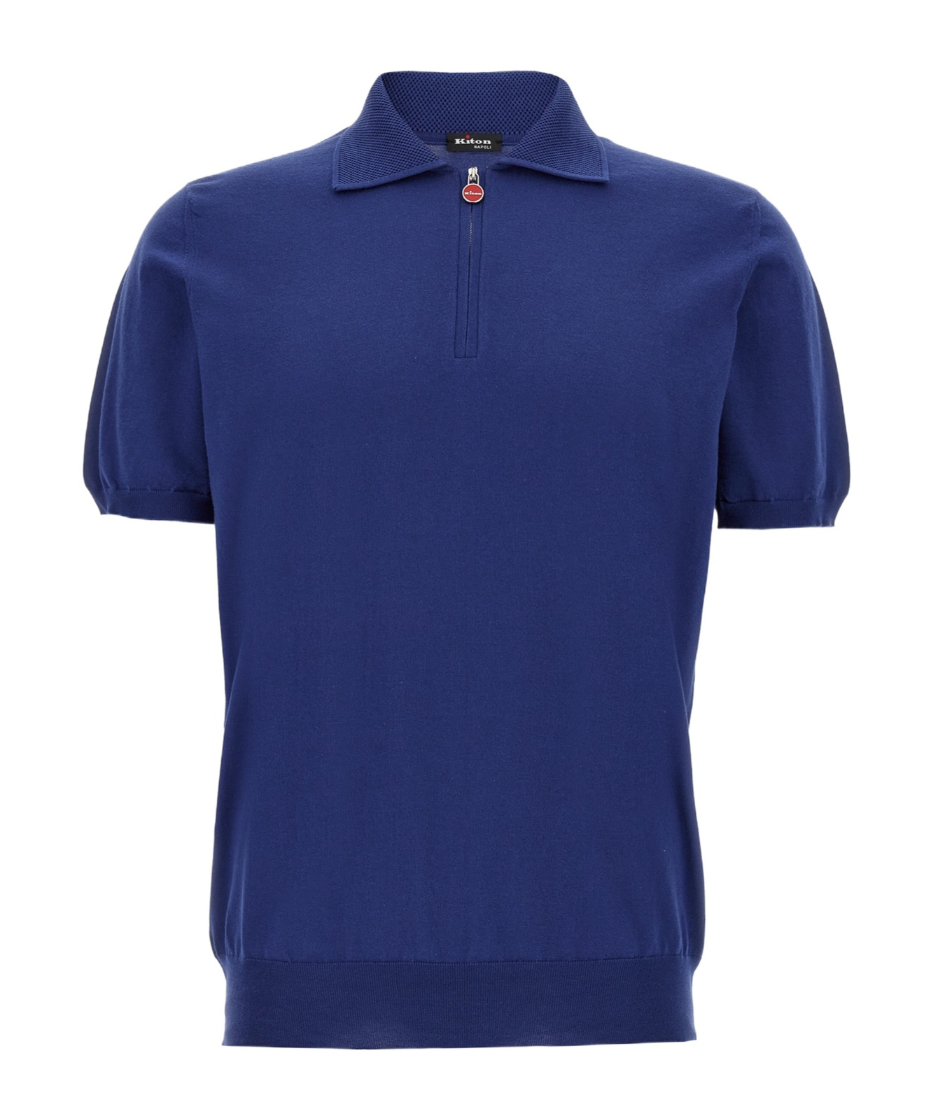 Shop Kiton Short-sleeved Polo Shirt In Blue