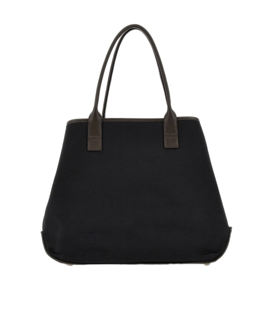 Hogan Script Shopping Bag Medium In Black