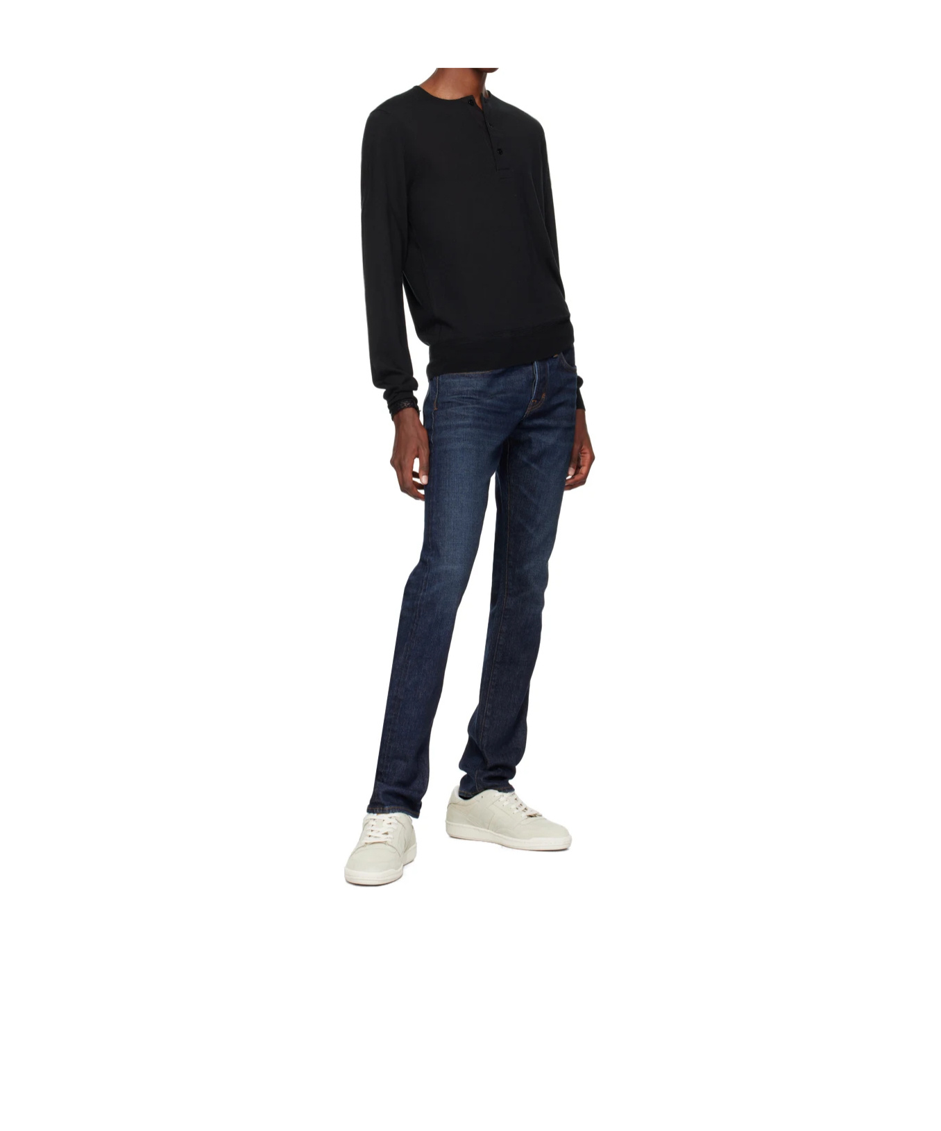 Tom Ford Round Head Lacing Low-cut Casual Sneakers In Nude