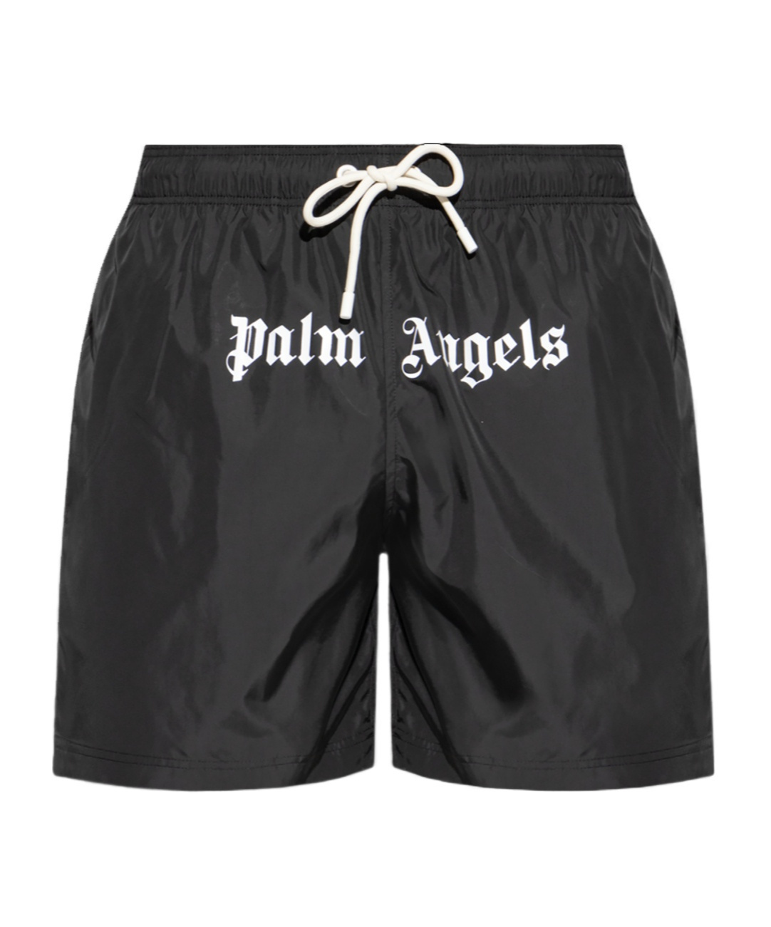 Palm Angels Logo Swim Shorts In Black