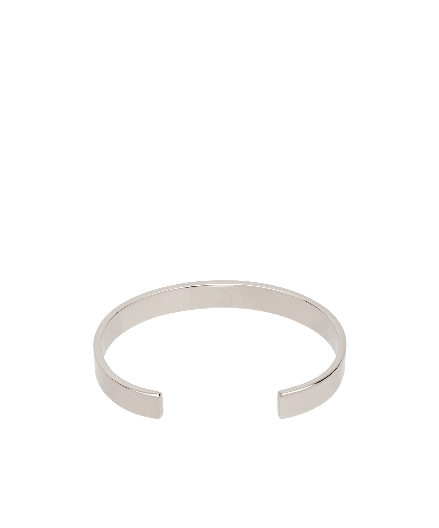 Mm6 Maison Margiela Numeric Engraved Cuff Bracelet In White