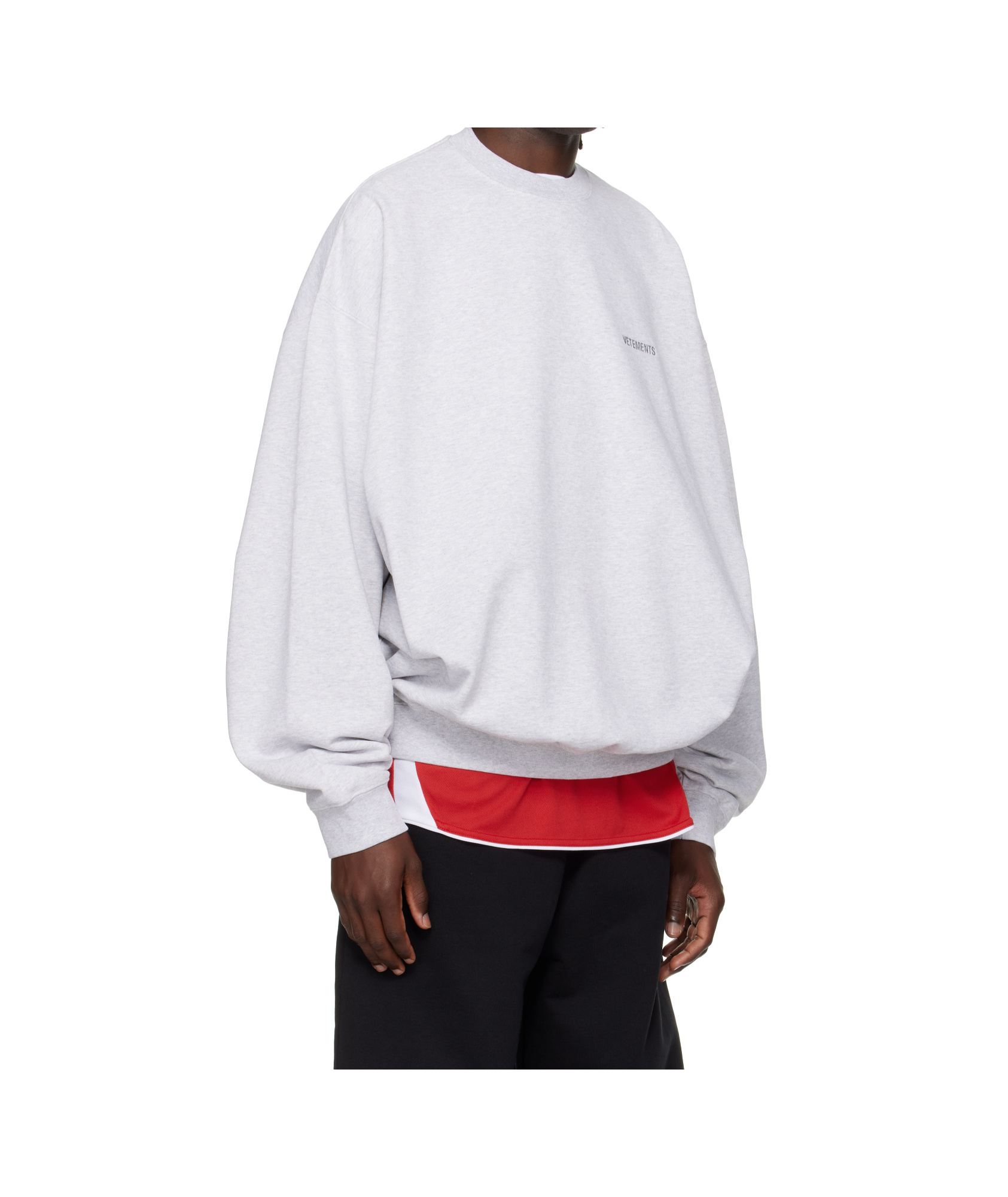Vetements Logo Oversized Sweatshirt In Blue