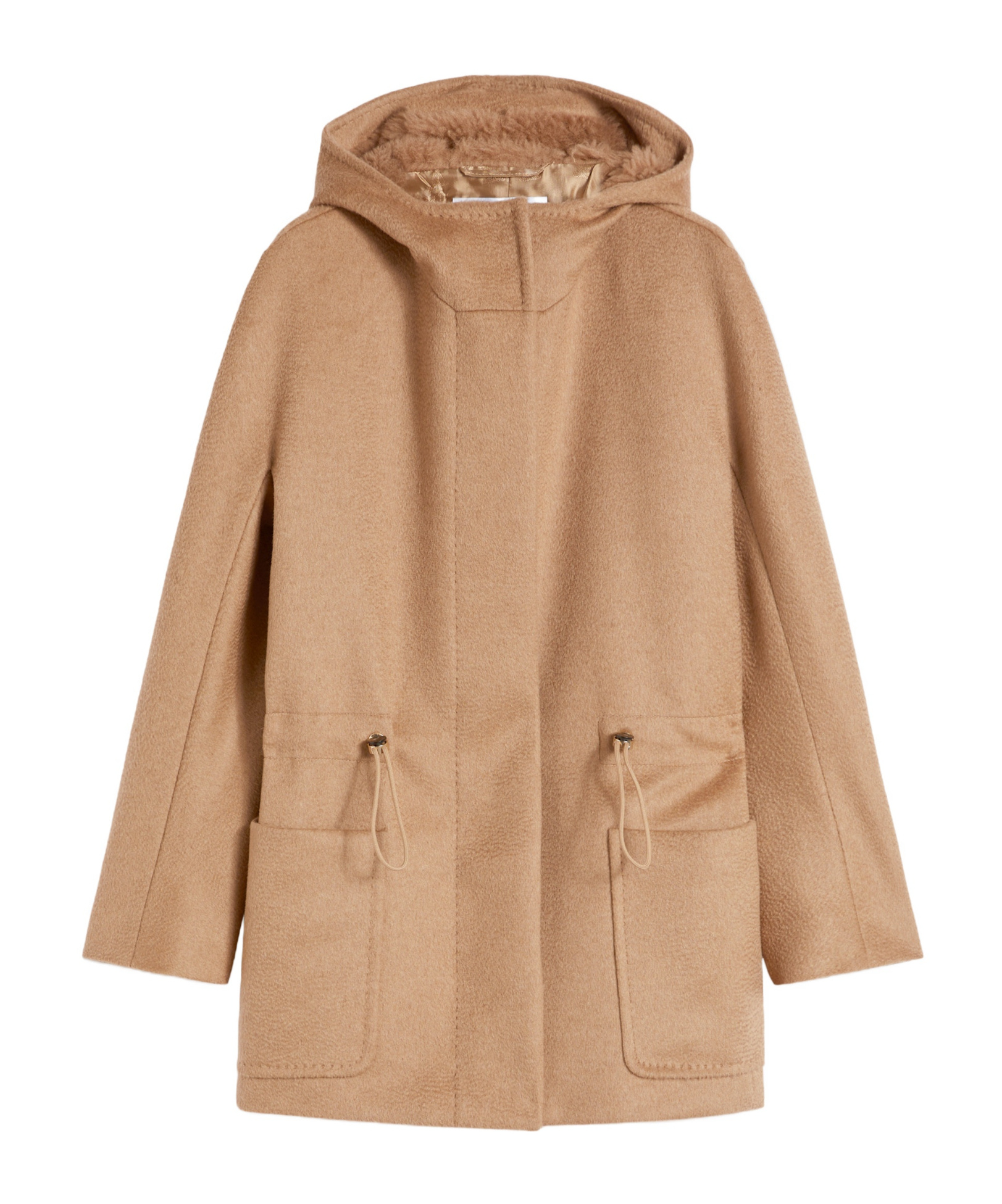 Max Mara Zibeline Camel Parka In Brown