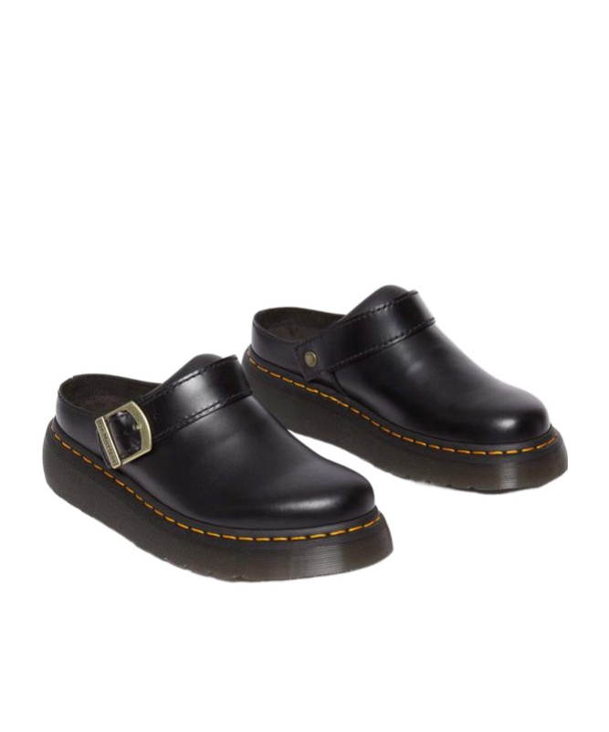 Dr. Martens' Jorge Ii Leather Mules In Black