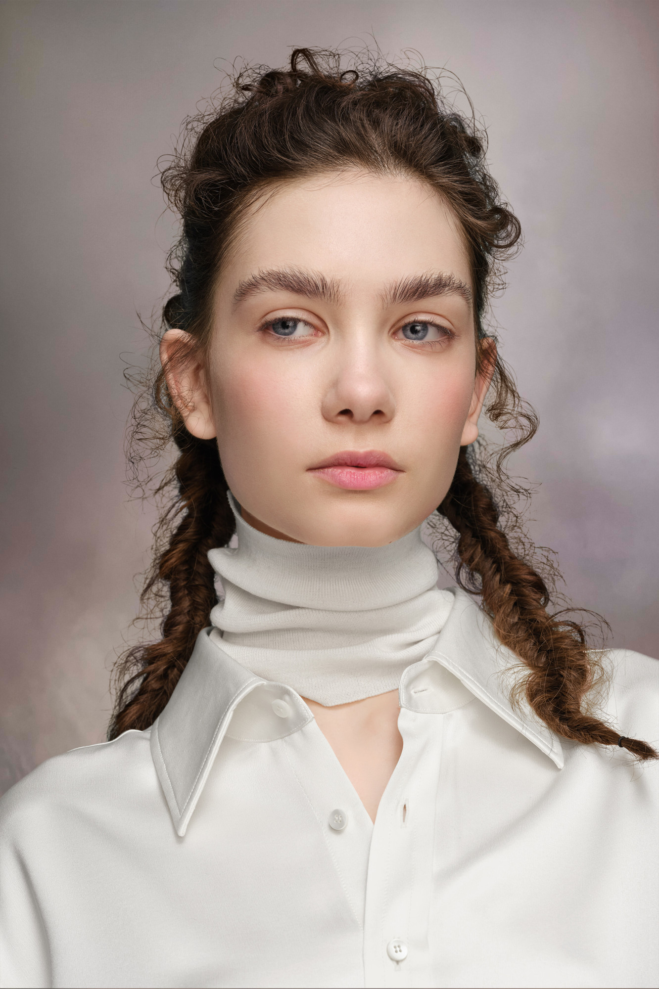 Maison Margiela Four-stitch Wool Neck Warmer In White