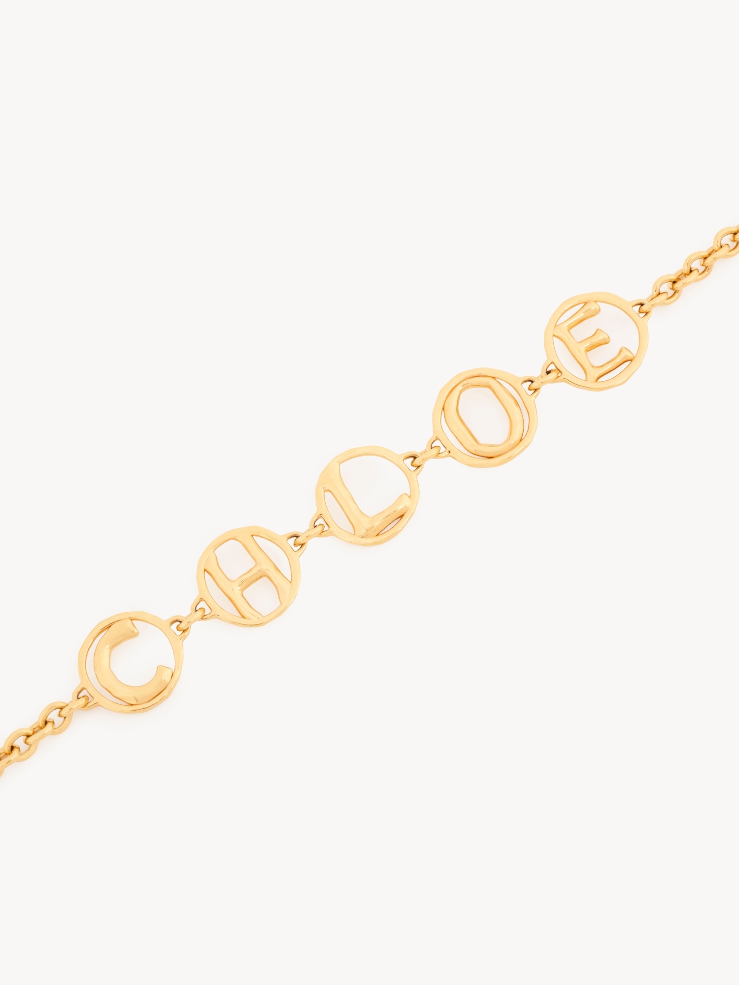 Chloé Script Choker In Gold