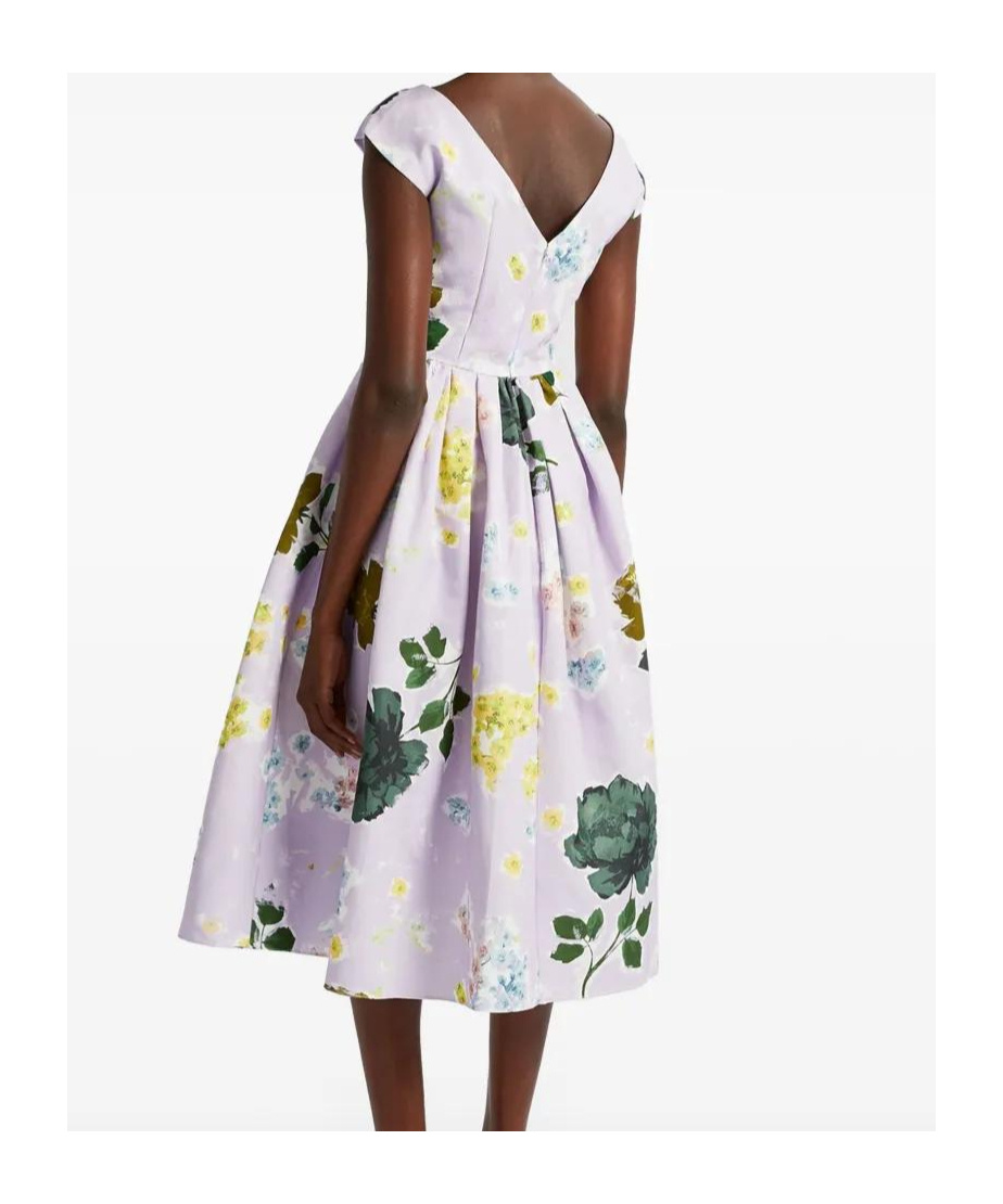 ERDEM BOAT-NECK MIDI DRESS 