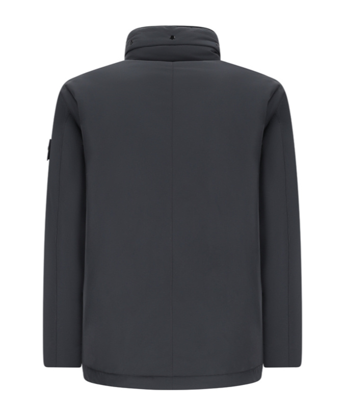 Stone Island Compass-badge Field Jacket In Black