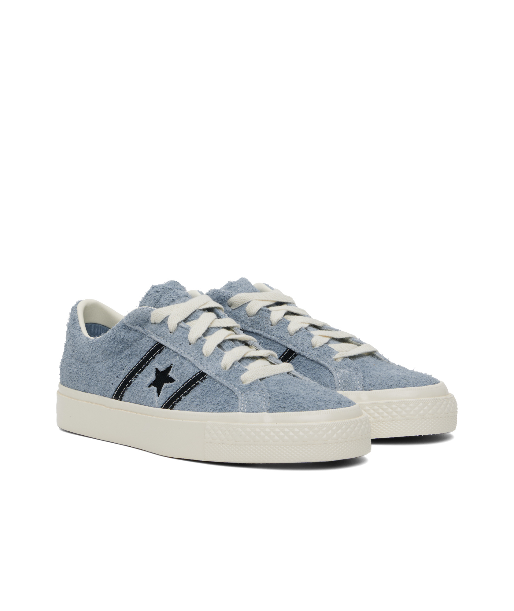 Converse Blue Cons One Star Academy Pro Suede Sneakers In Gray