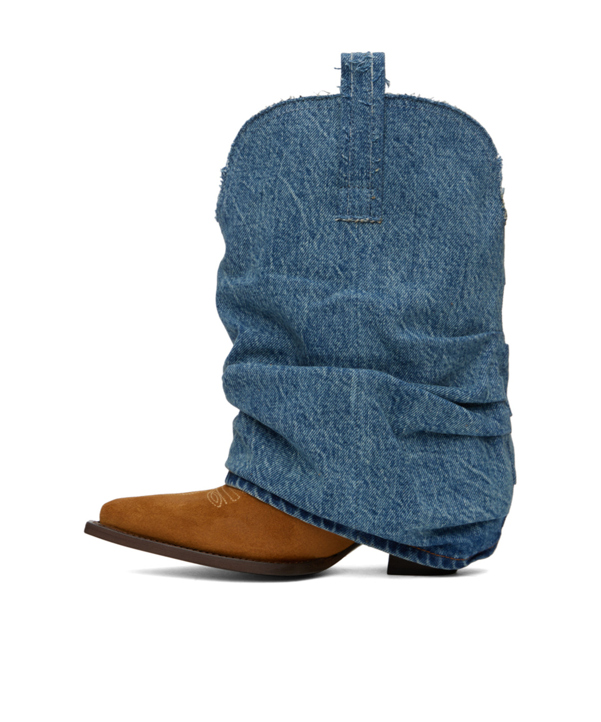 R13 Square Toe Mid-calf Boots
