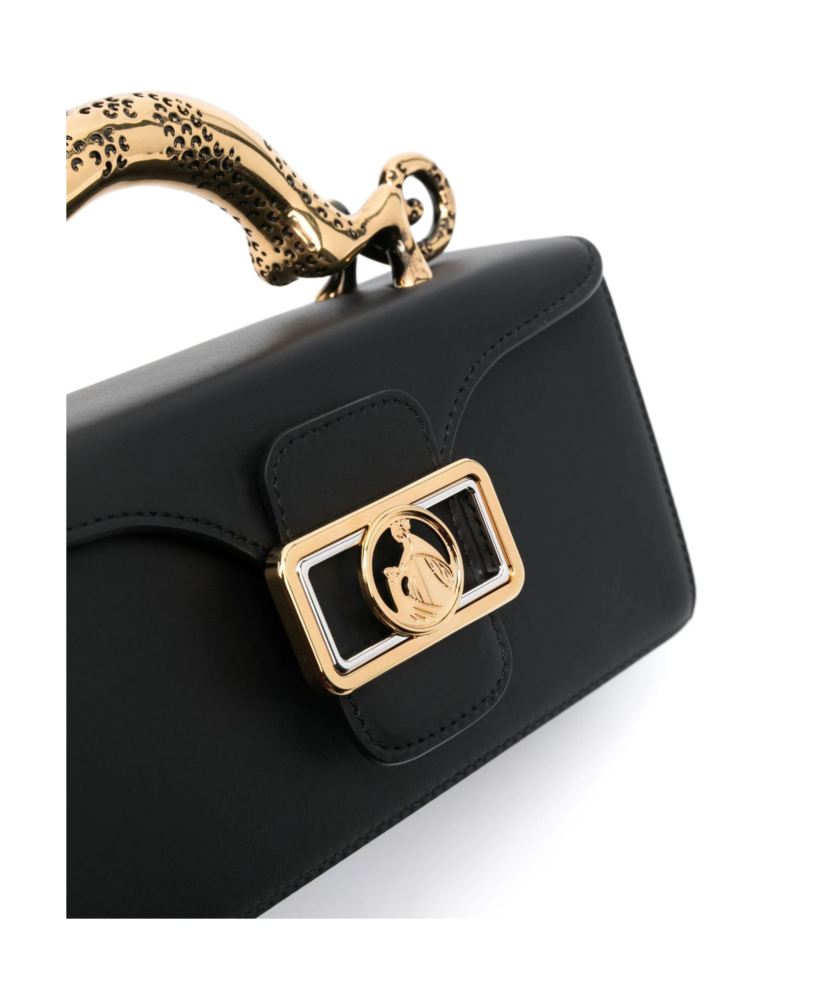 Shop Lanvin Snap Shoulder Bag In Green